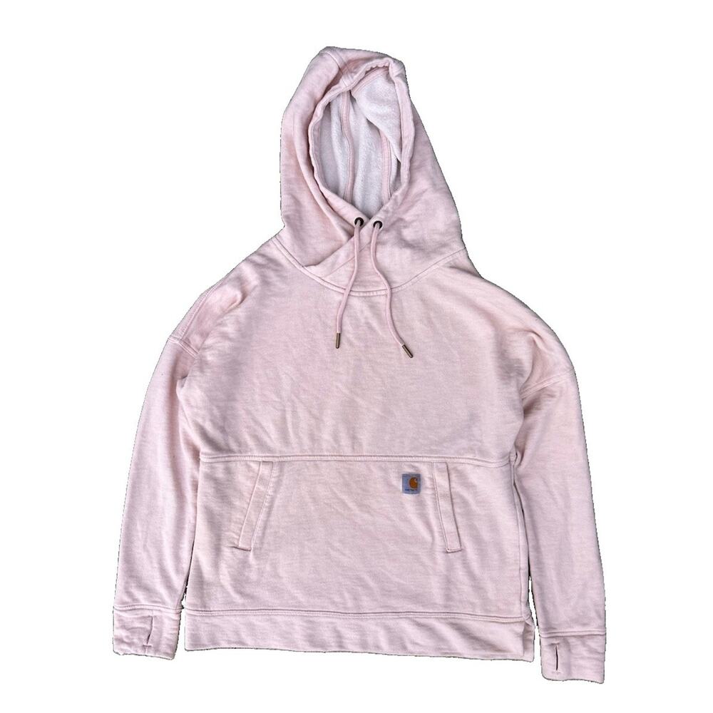 Carhartt Newberry Pullover Hoodie Relaxed Fit Pink Women’s Size Small